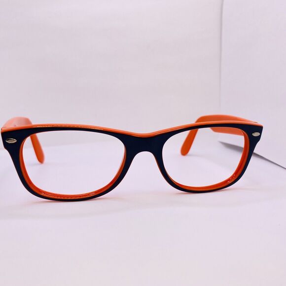 Ray-Ban Authentic Eyeglasses RB 2132 789/3F 52 [] 18 MM New Wayfarer Orange Blue - Picture 6 of 9